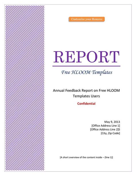 technical report cover page template